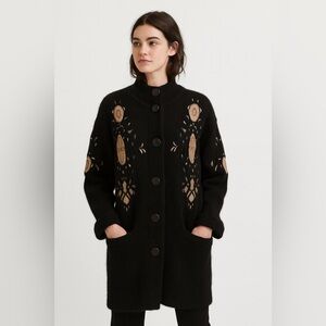 IB Diffusion Vintage‎ Gray Mohair Sweater Coat Sz. S